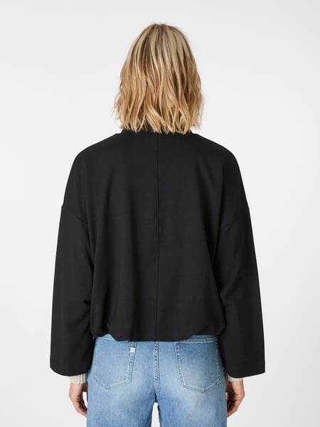 Women's Blouson Black, presented on a model