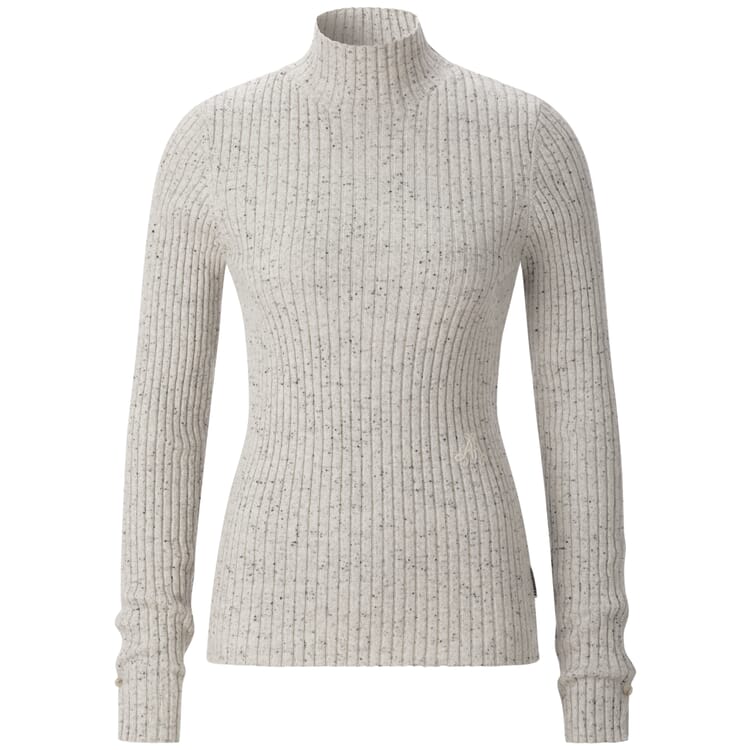 T-shirt femme en tricot chiné, Gris clair