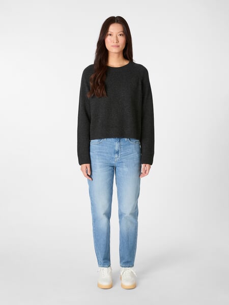 Jersey de punto para mujer Antracita, Tragebild