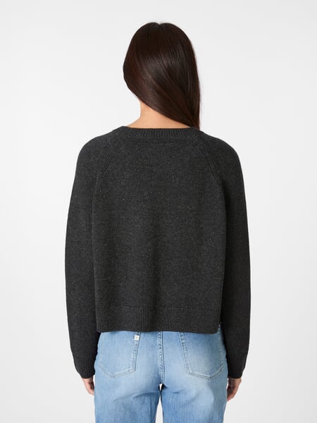 Jersey de punto para mujer Antracita, Tragebild