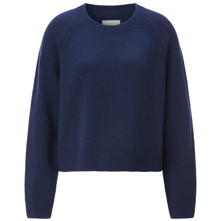 Pull-over en maille pour femme, Bleu
