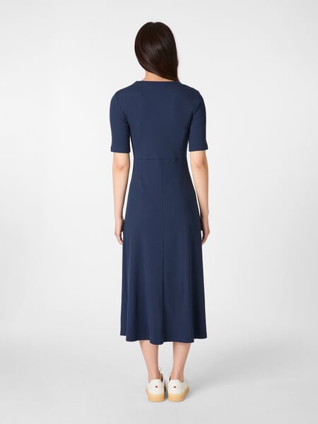 Jerseyjurk voor dames Blauw, gepresenteerd op een model