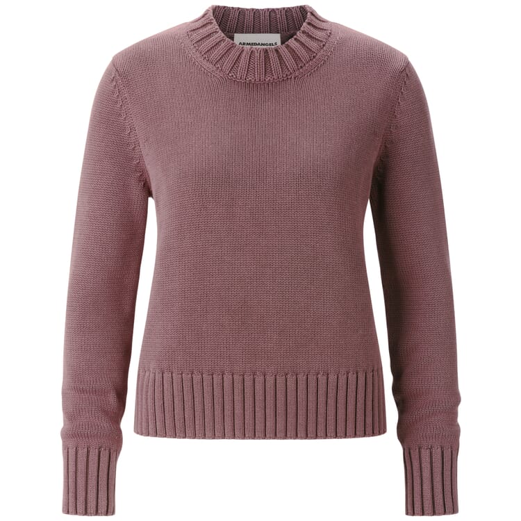 Pull en coton pour femme, Mauve
