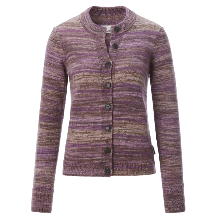 Damen-Strickjacke meliert, Mauve