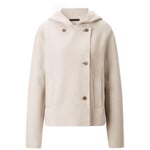 Veste en laine pour femme Blanc naturel