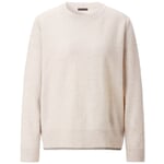 Damen-Wollpullover Naturweiß