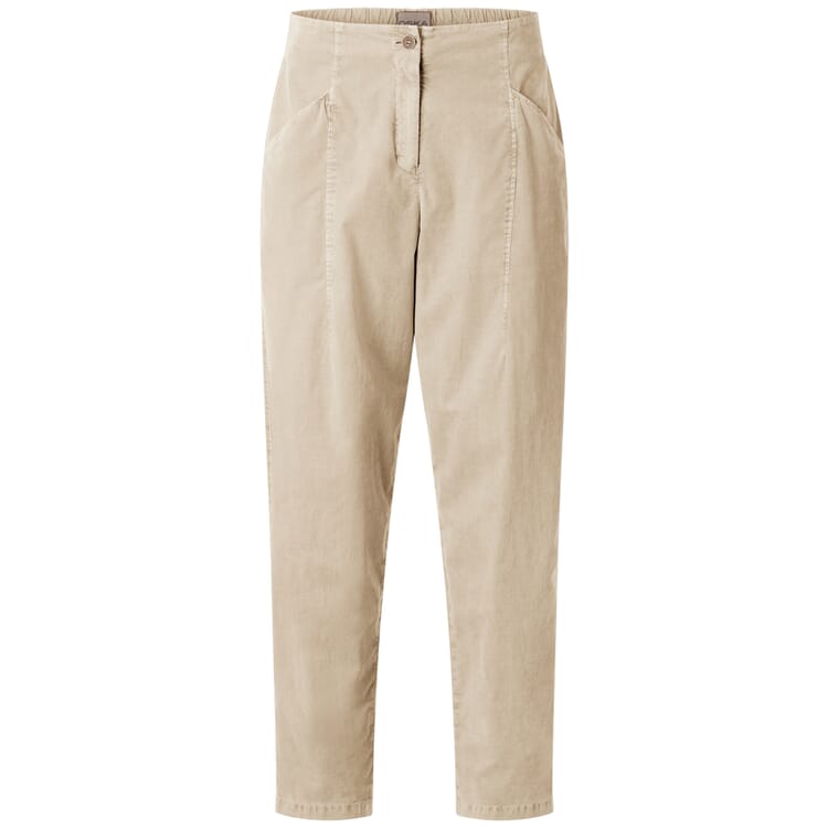 Damen-Feincordhose, Naturweiß