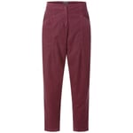 Pantalon à cordon fin pour femmes Rouge vin