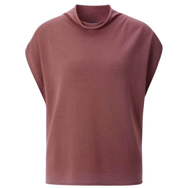 Women's Knit Sleeveless Sweater, Coral