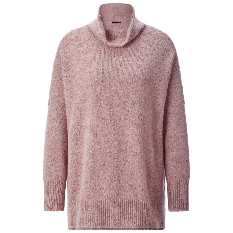 Pull-over en tricot pour femme moucheté, Rosé