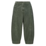 Dames corduroy broek Olive