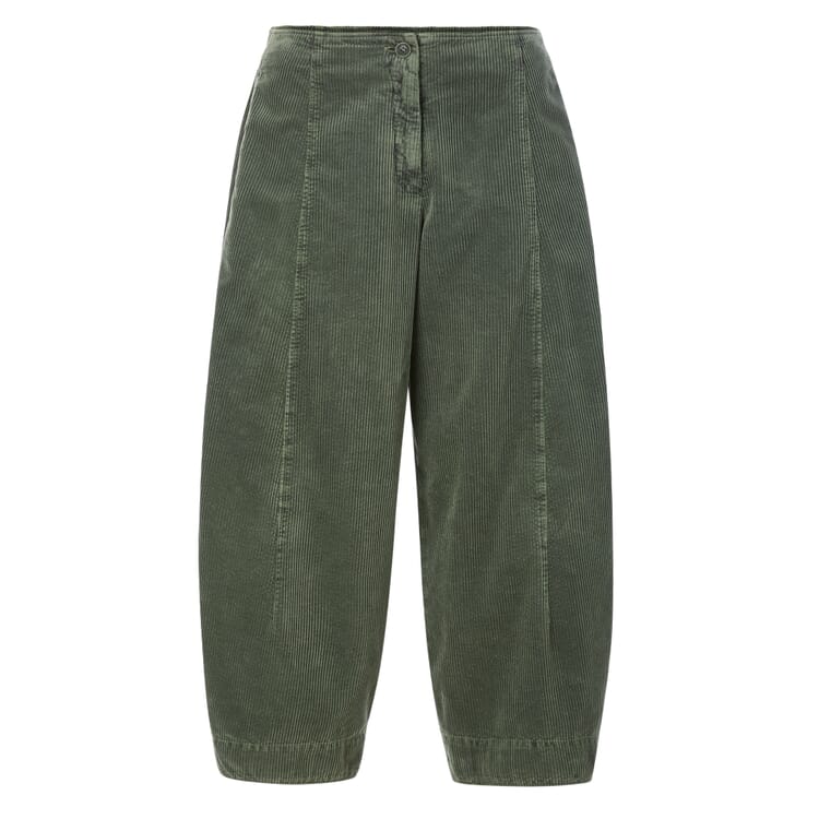 Ladies corduroy pants, Olive
