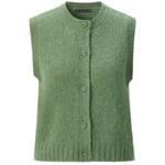 Gilet en maille pour femme Vert sauge