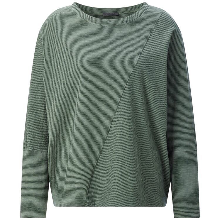 Damen-Langarmshirt, Oliv