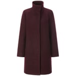 Wollen damesjas Bordeaux