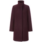 Cappotto a portafoglio da donna Bordeaux