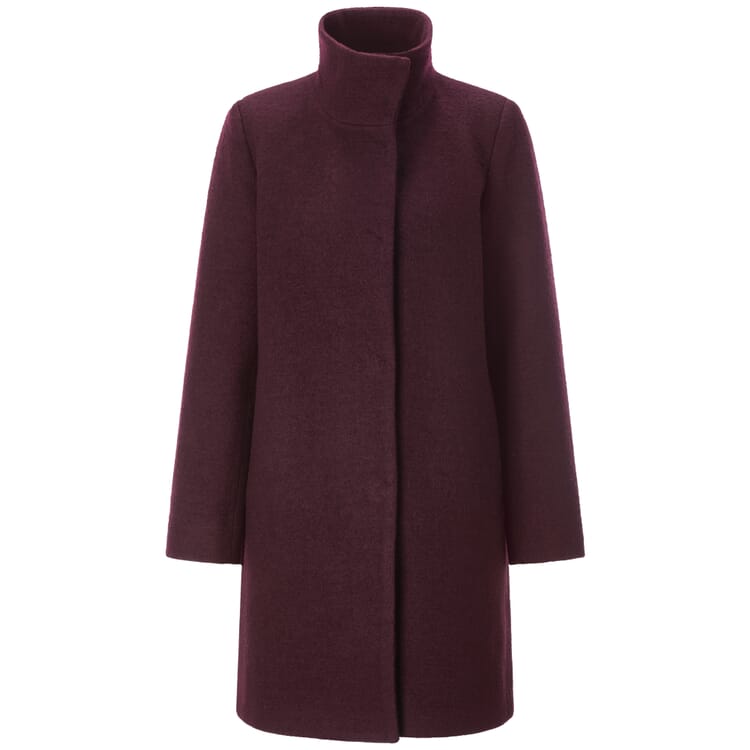 Manteau de laine pour femmes, Bordeaux