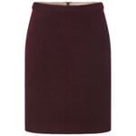 Damen-Walkrock kurz Bordeaux