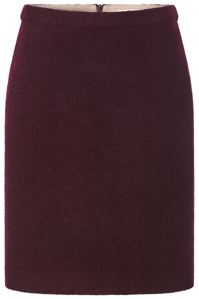 Damen-Walkrock kurz Bordeaux