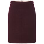 Damen-Walkrock kurz Bordeaux