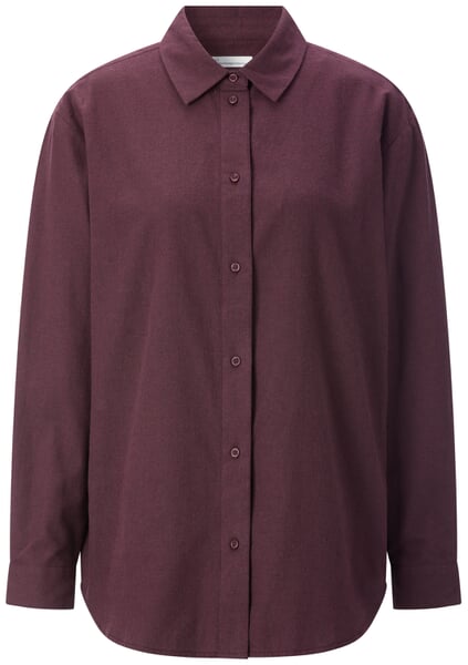 Women's Flannel Blouse Wine red
