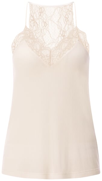Haut en dentelle pour femme Blanc naturel