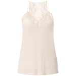 Top de encaje para mujer Blanco natural