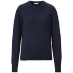 Jersey de mujer de lana merina Azul oscuro