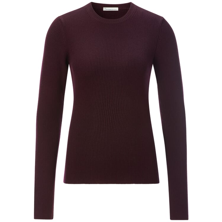 Damen-Rippenshirt Merinowolle