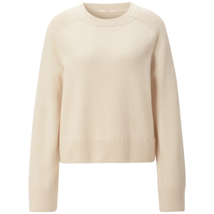 Damen-Strickpullover, Naturweiß
