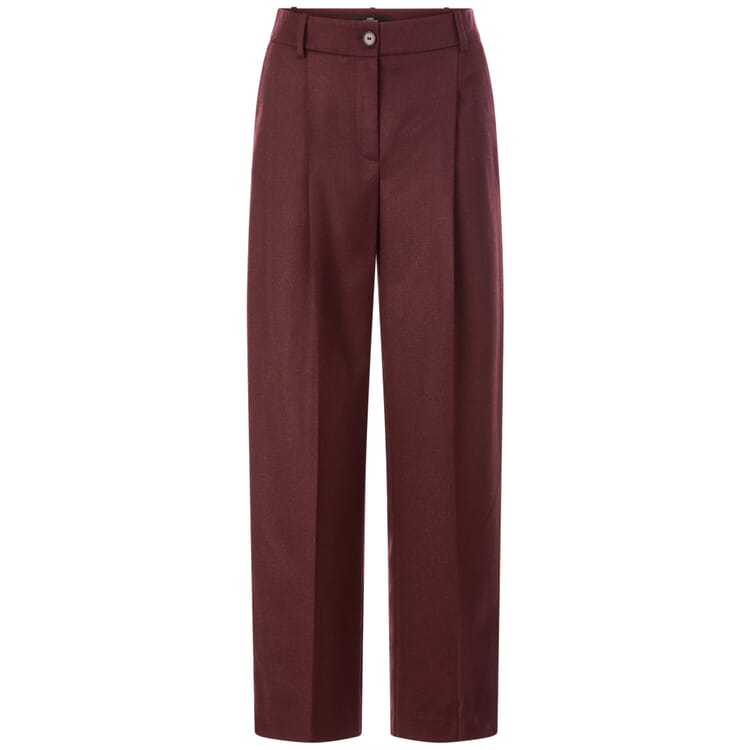Women's Wool Pants, Bordeaux