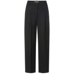 Pantaloni di lana da donna Nero