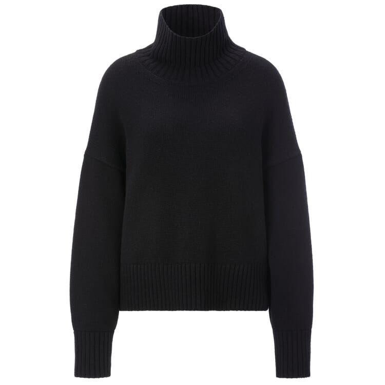 Damenpullover Oversized, Schwarz