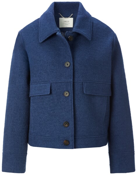 Damen-Kurzjacke Mittelblau