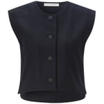 Wollen damesvest Donkerblauw
