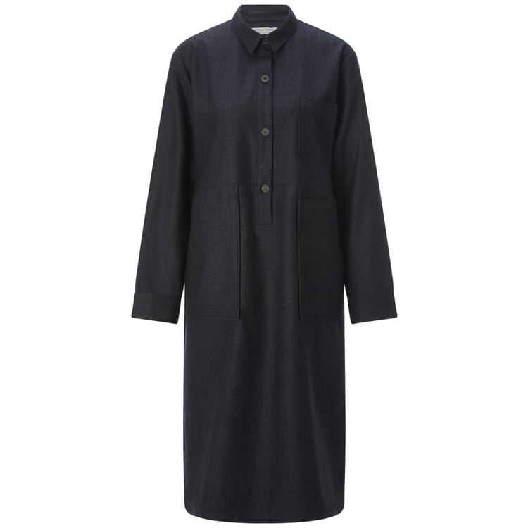 Robe chemise pour femme, Bleu foncé