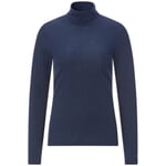 Langærmet meleret til kvinder Mørkeblå