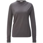 Dames viscose overhemd piqué Grijsviolet