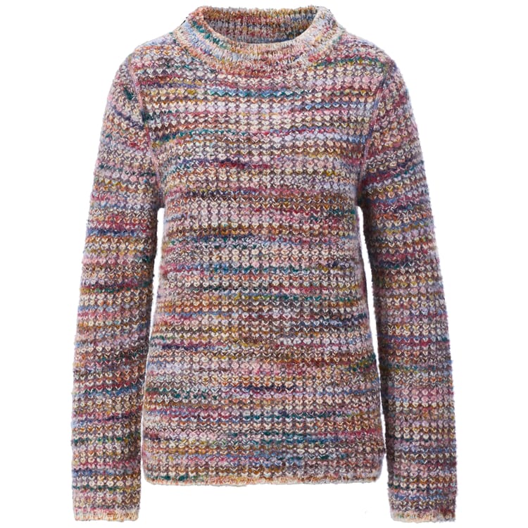 Pull réversible pour femme, chiné, Multicolore