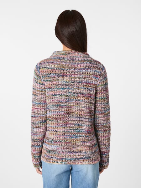 Maglione reversibile da donna sfumato Multicolore, Tragebild