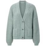 Ladies cardigan buttoned Petrol