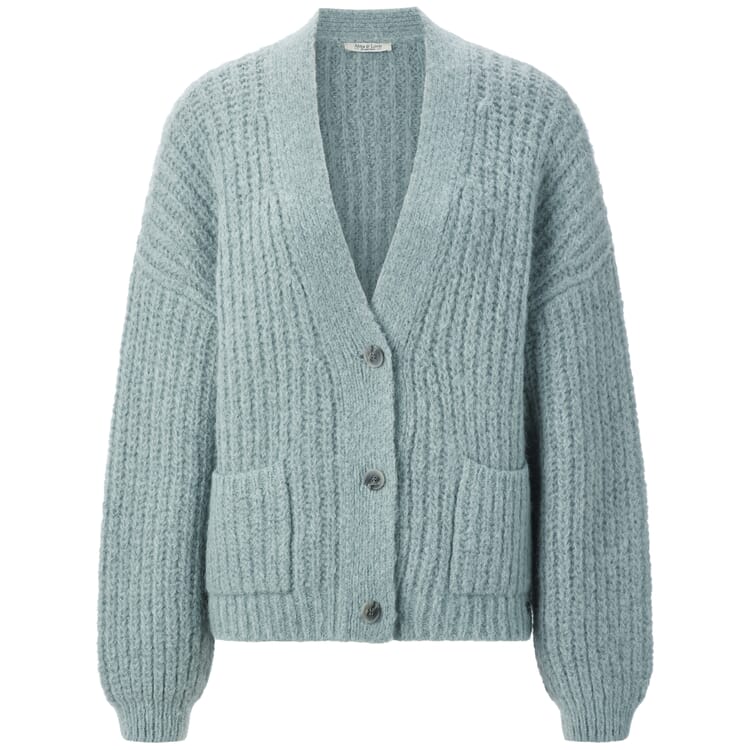 Cardigan femme boutonné, Pétrole