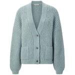 Damen-Strickjacke geknöpft Petrol