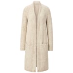 Cardigan long pour femme Ecru