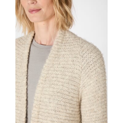 Langer Cardigan Strickjacke Pink Lang Strick Cardigan Strickjacke