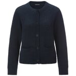 Damen-Strickjacke Alpaka Dunkelblau