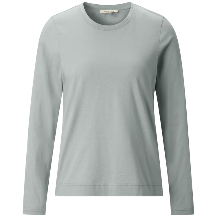 Damen-Langarmshirt, Salbeigrün