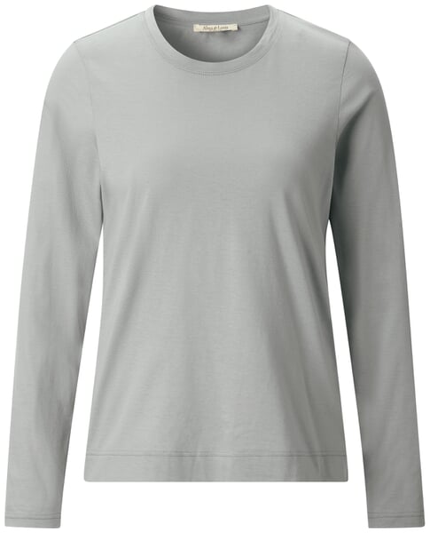 Dames-shirt met lange mouwen Saliegroen