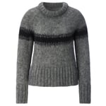 Damen-Jacquardpullover Graumeliert