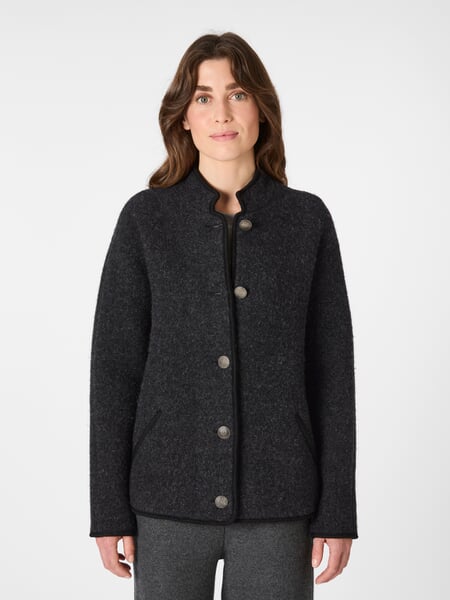 Chaqueta de lana para mujer Antracita, Tragebild